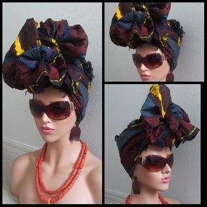 African head wrap/ Fabric head wrap Scarf